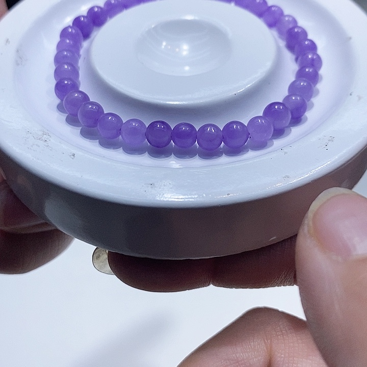 翡翠散珠冰紫罗兰手串