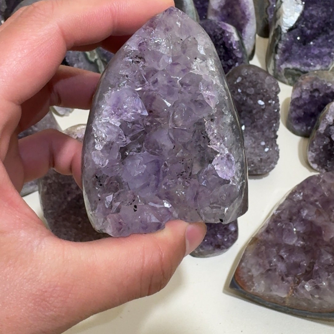 银S925镶嵌紫晶大型摆件（非配饰）