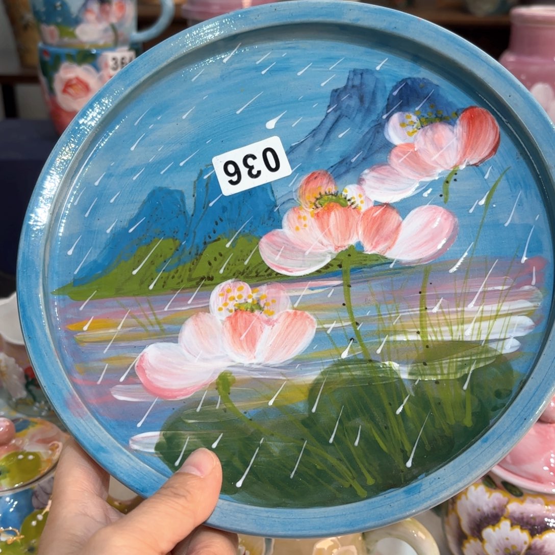 景德镇手绘高温釉下彩陶瓷茶具