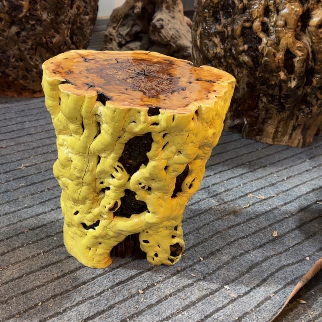 人***生龙纹鸡心枣木手工艺品 