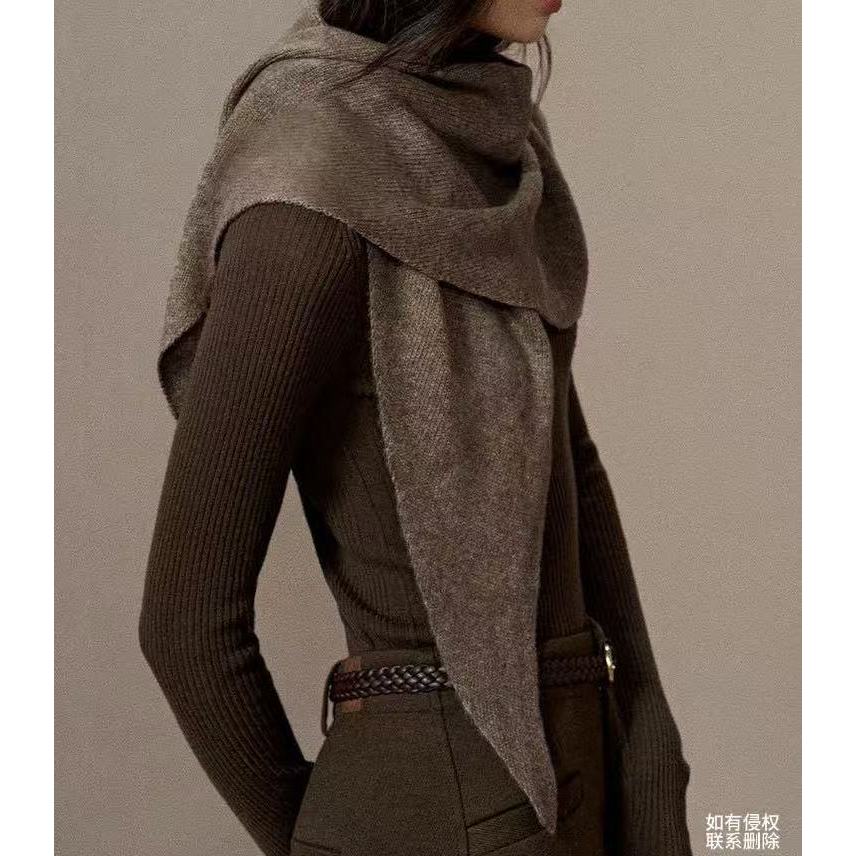 『朱小姐』100%羊毛时尚百搭三角巾 G583