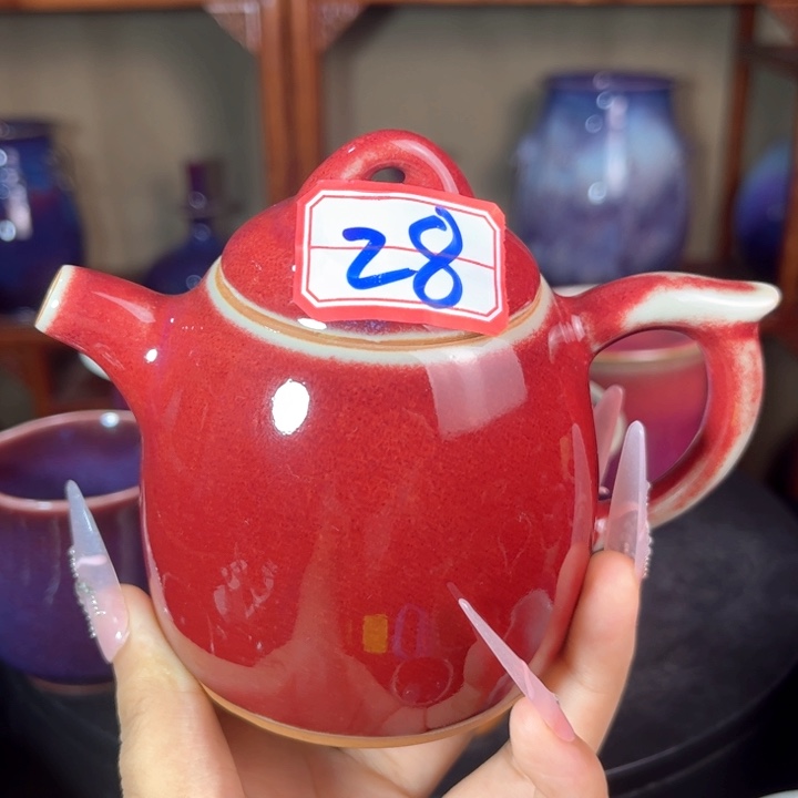 瓷片钧瓷手工艺杯子