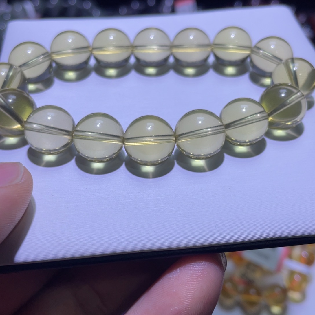 水晶手链未镶嵌黄水晶