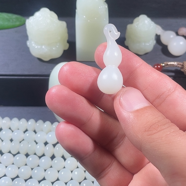 吊坠(不含链)未镶嵌和田玉葫芦