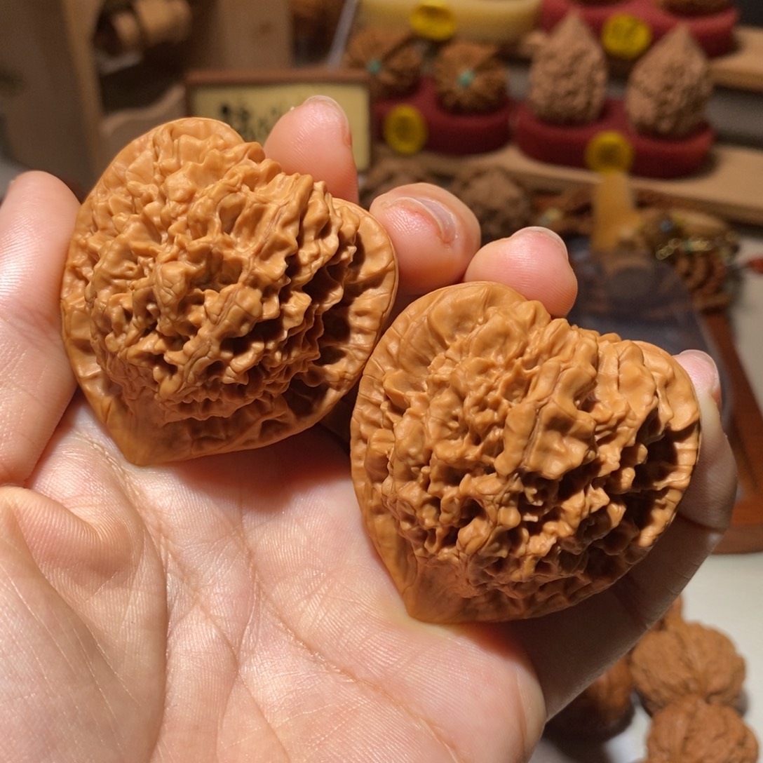 文玩核桃把件47尺全品原桩官帽