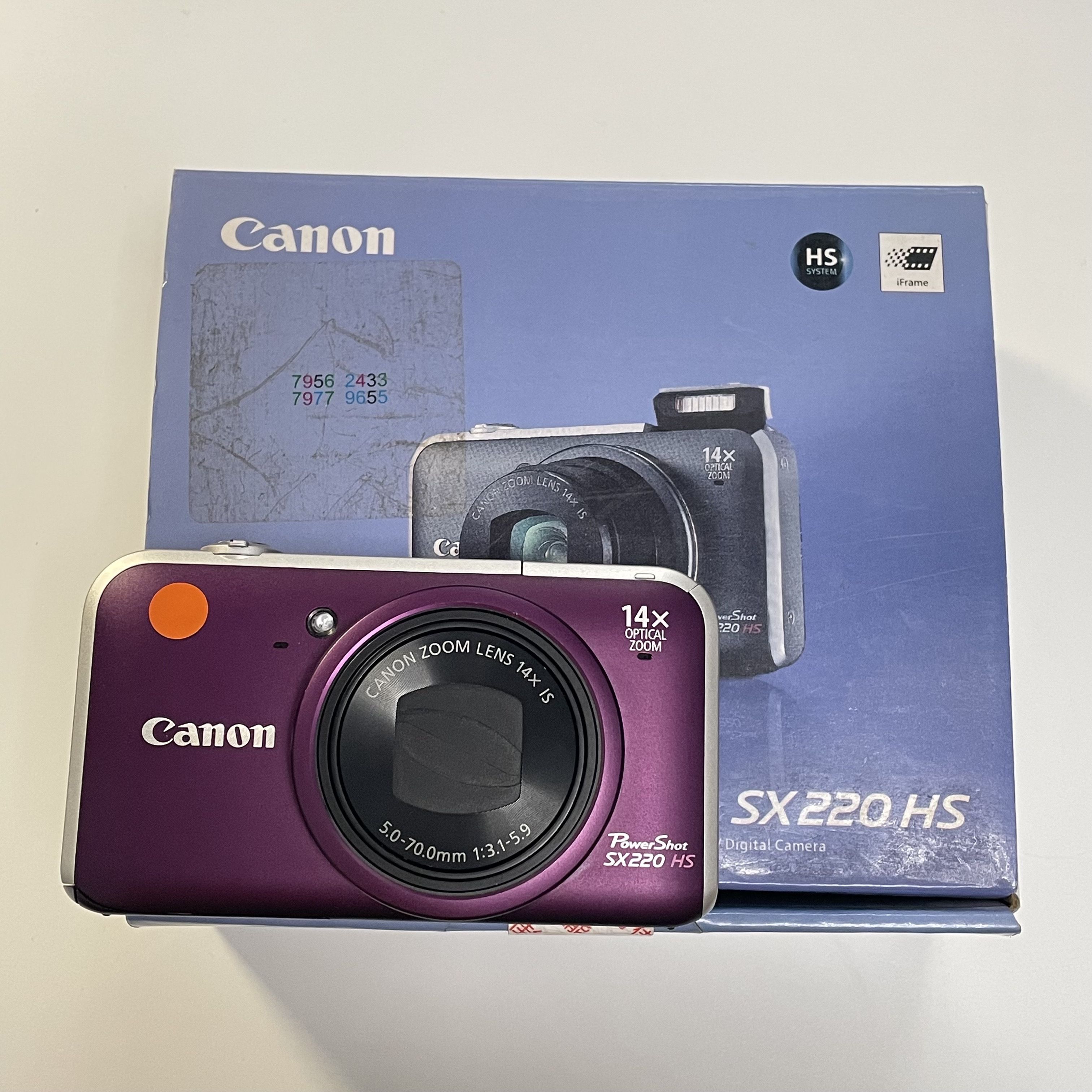 99新 Canon/佳能 sx220hs冷白皮实况氛围感小长焦数码相机ccd
