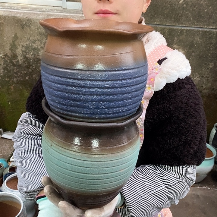 紫砂花盆正品口18高20