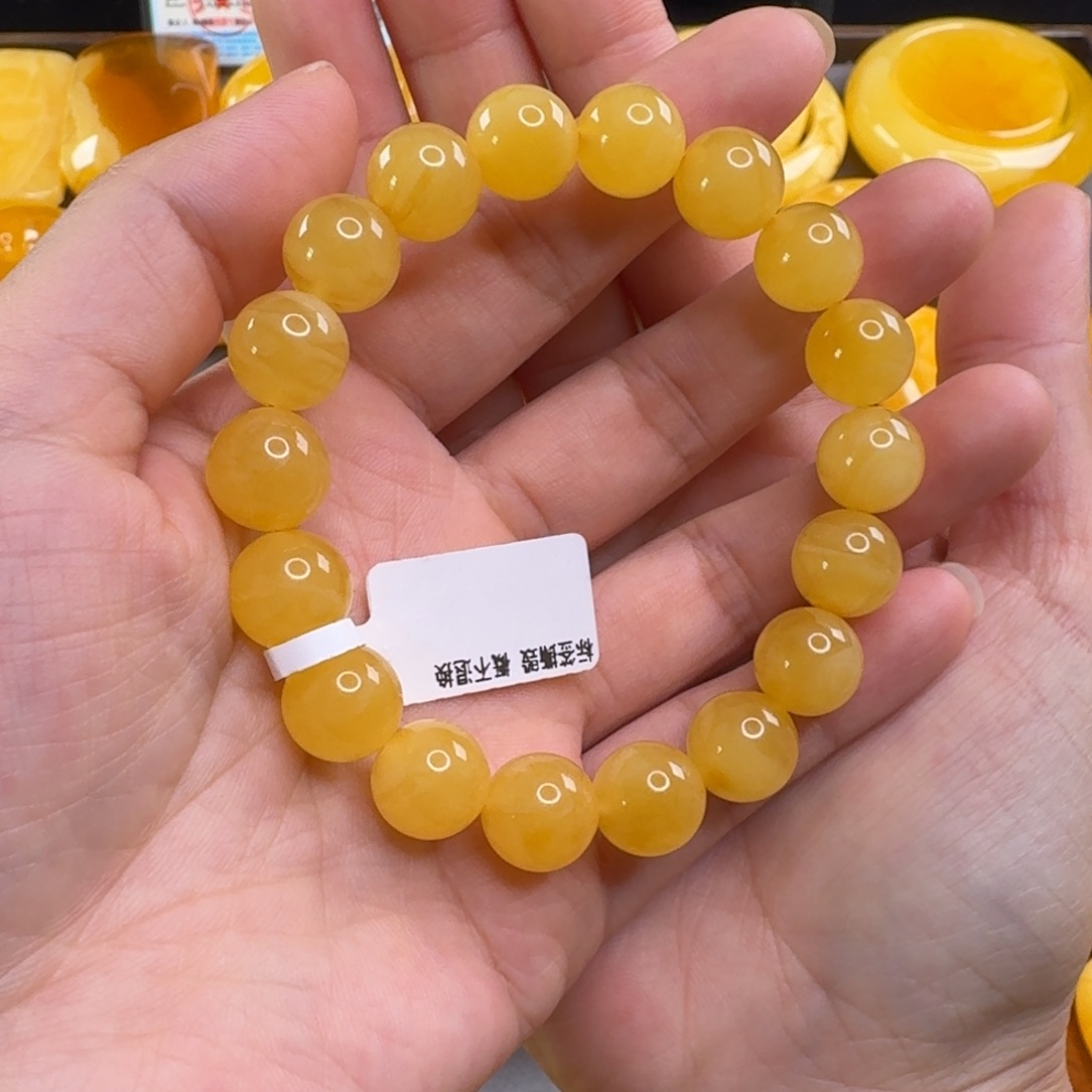 蜜蜡毛衣链未镶嵌