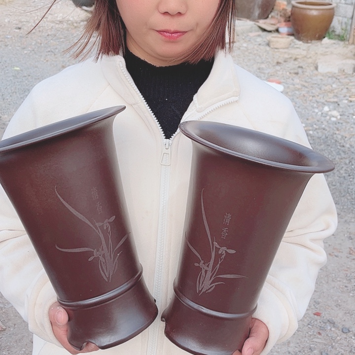 紫砂花盆宜兴紫砂精品花盆 