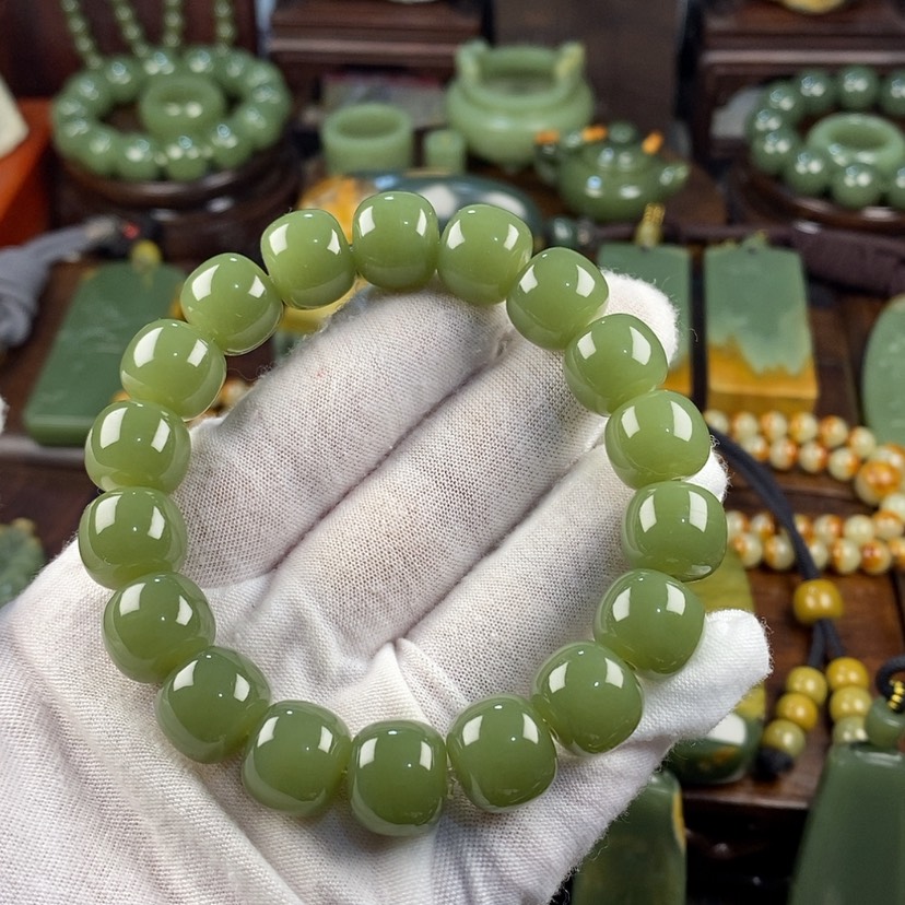 【闪购商品】岫岩老玉（透闪石质玉）手链未镶嵌