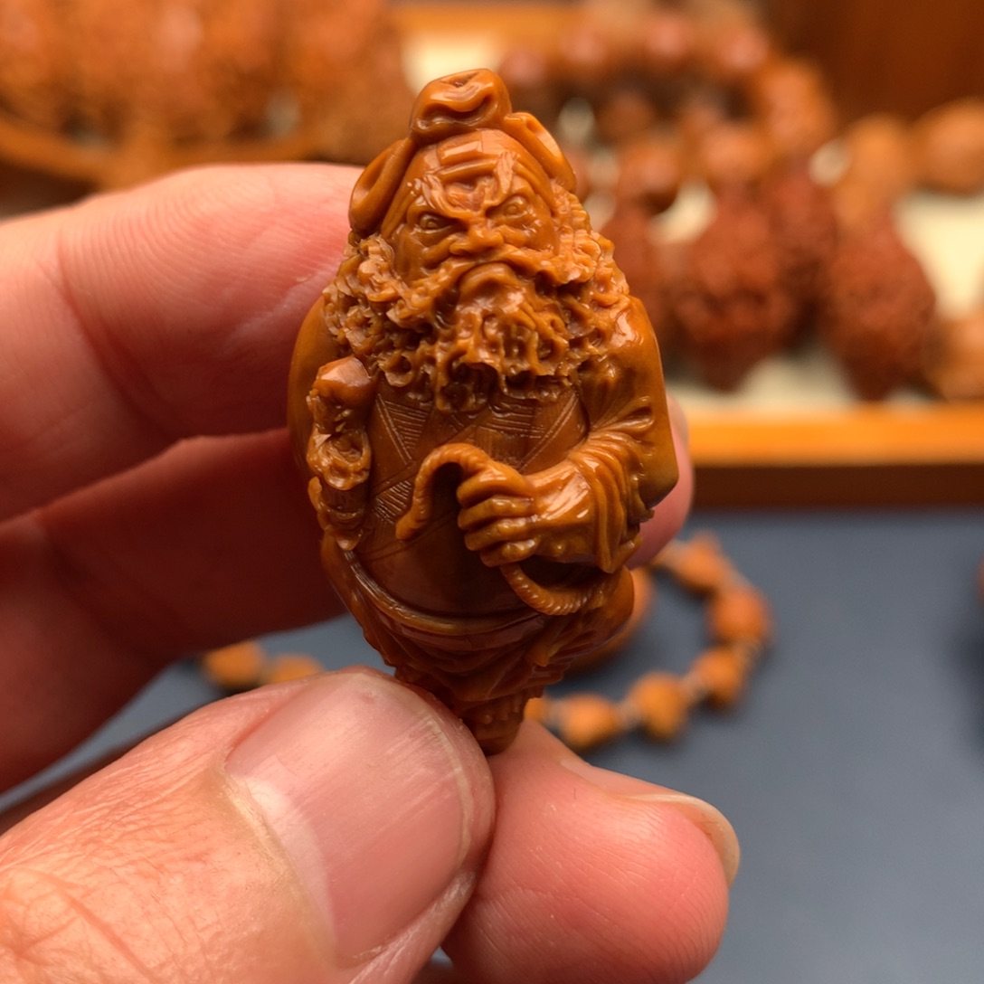 橄榄核手串/手链默然钟馗