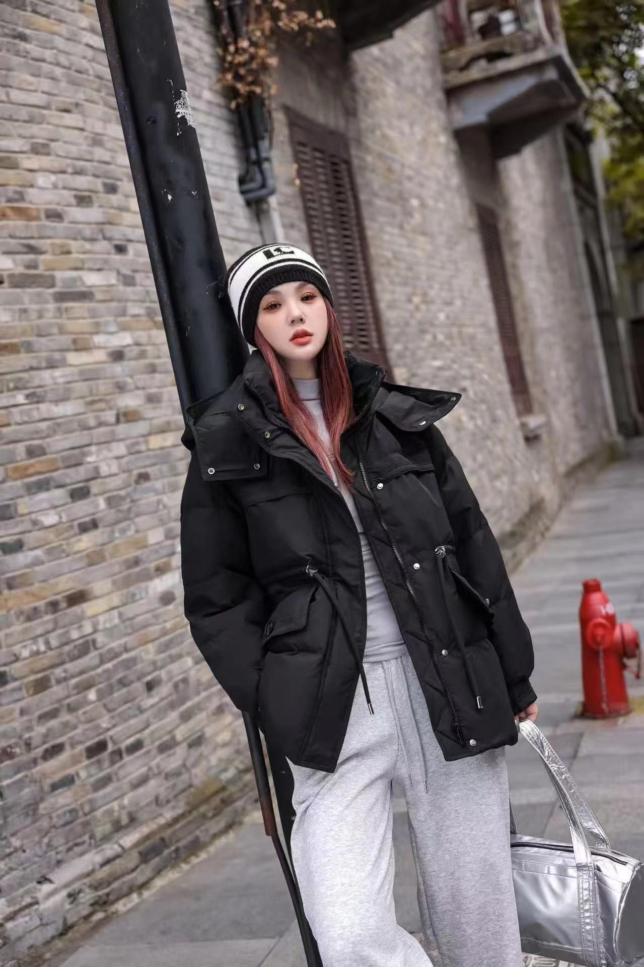 中长款羽绒服女2025新款冬季时尚收腰显瘦加厚保暖小个子连帽外套