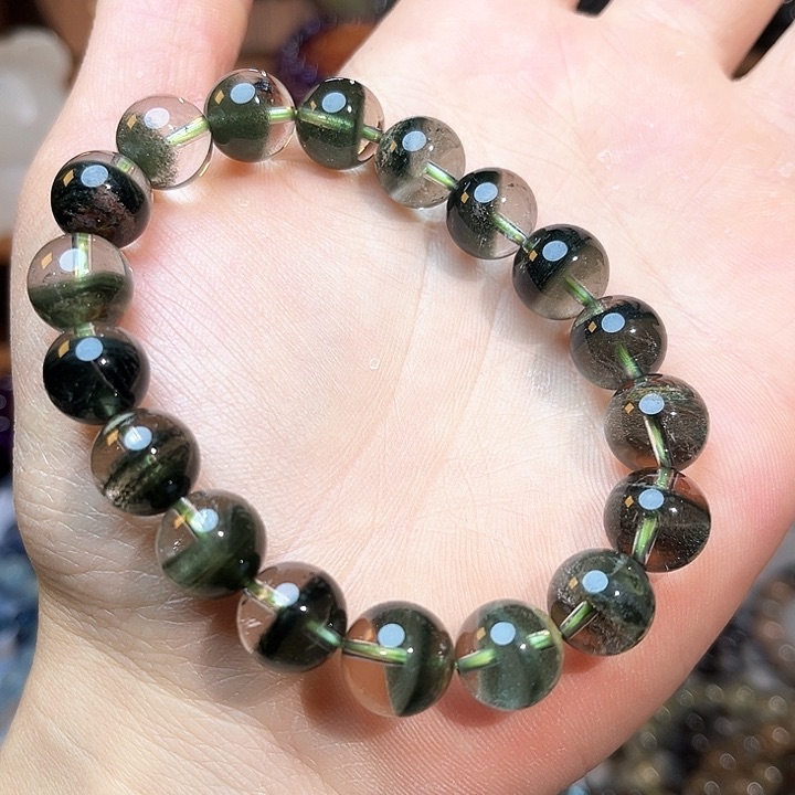 水晶手链未镶嵌绿幽灵手链