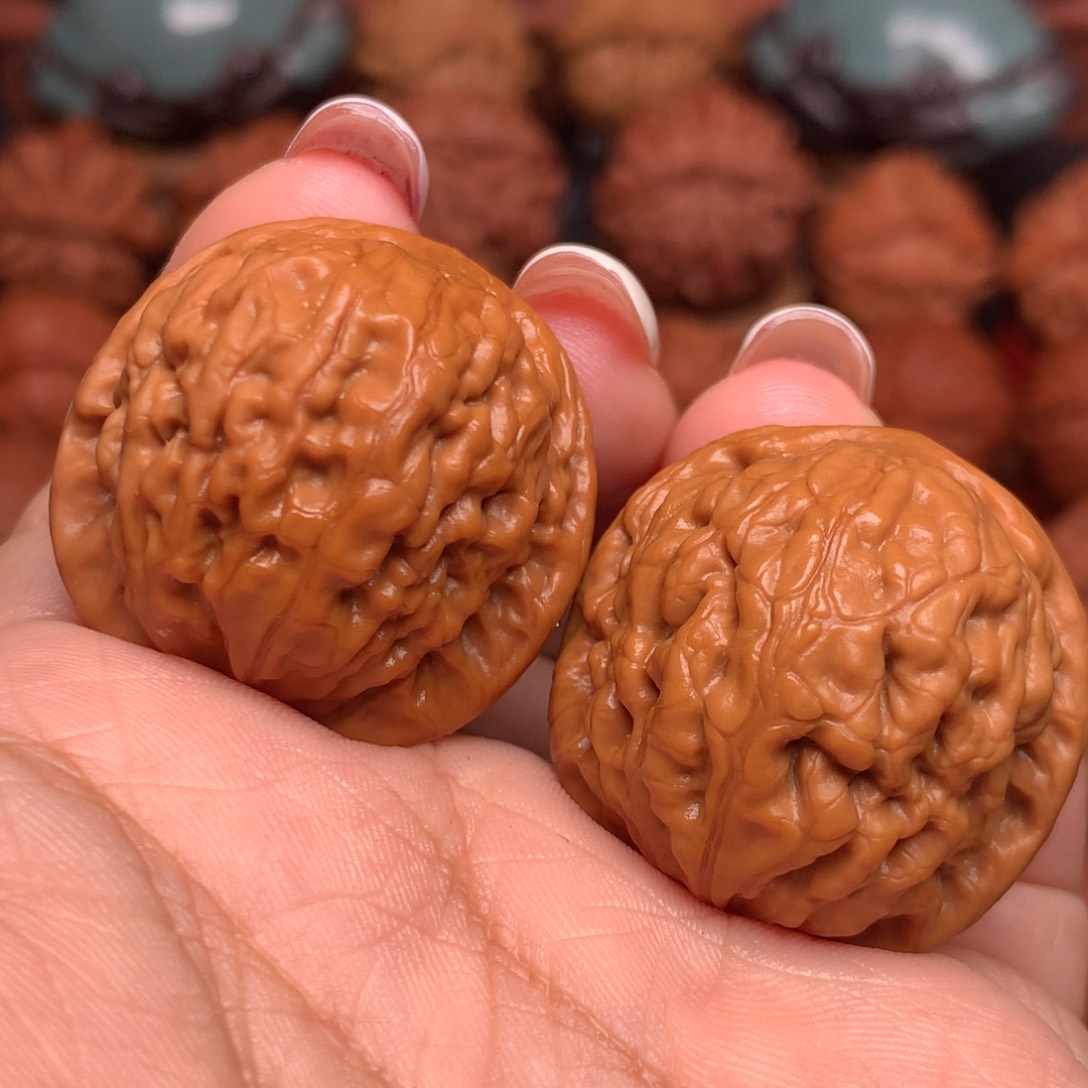 把件文玩核桃莲花