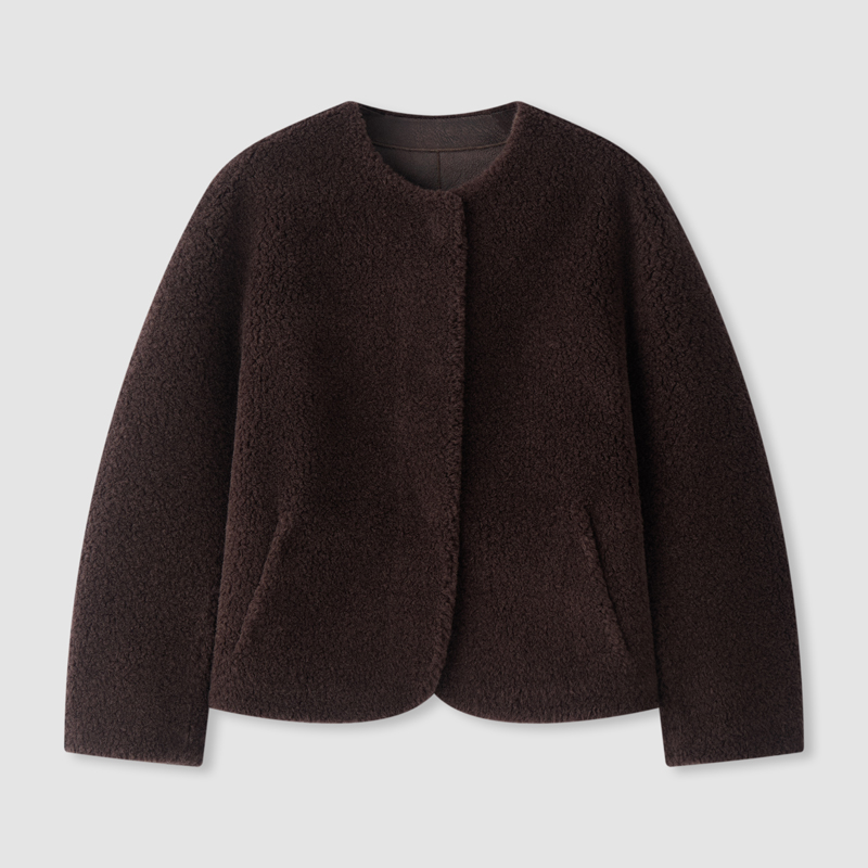 【冬姐自主品牌】VOR  颗粒羊毛外套 V25300538