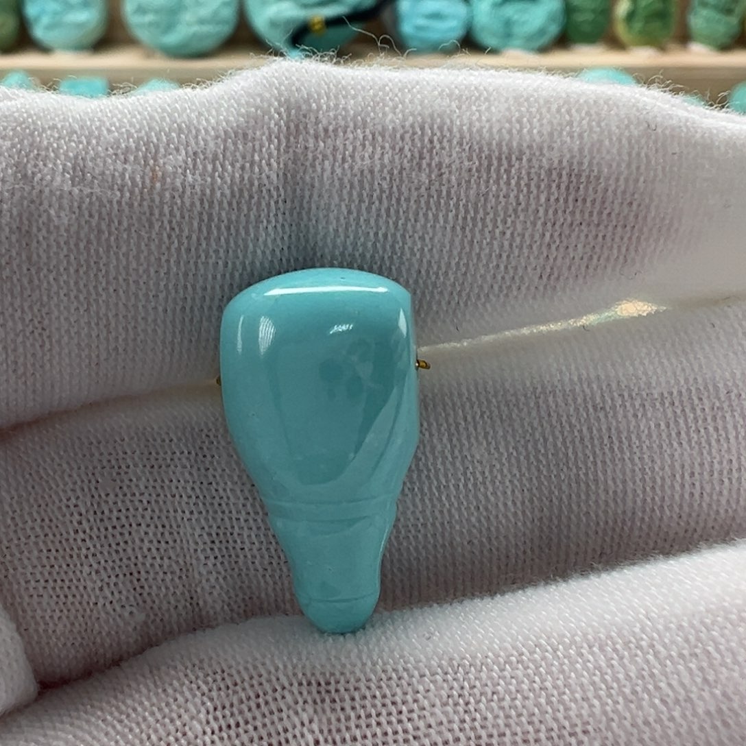 未镶嵌绿松石三通10mm