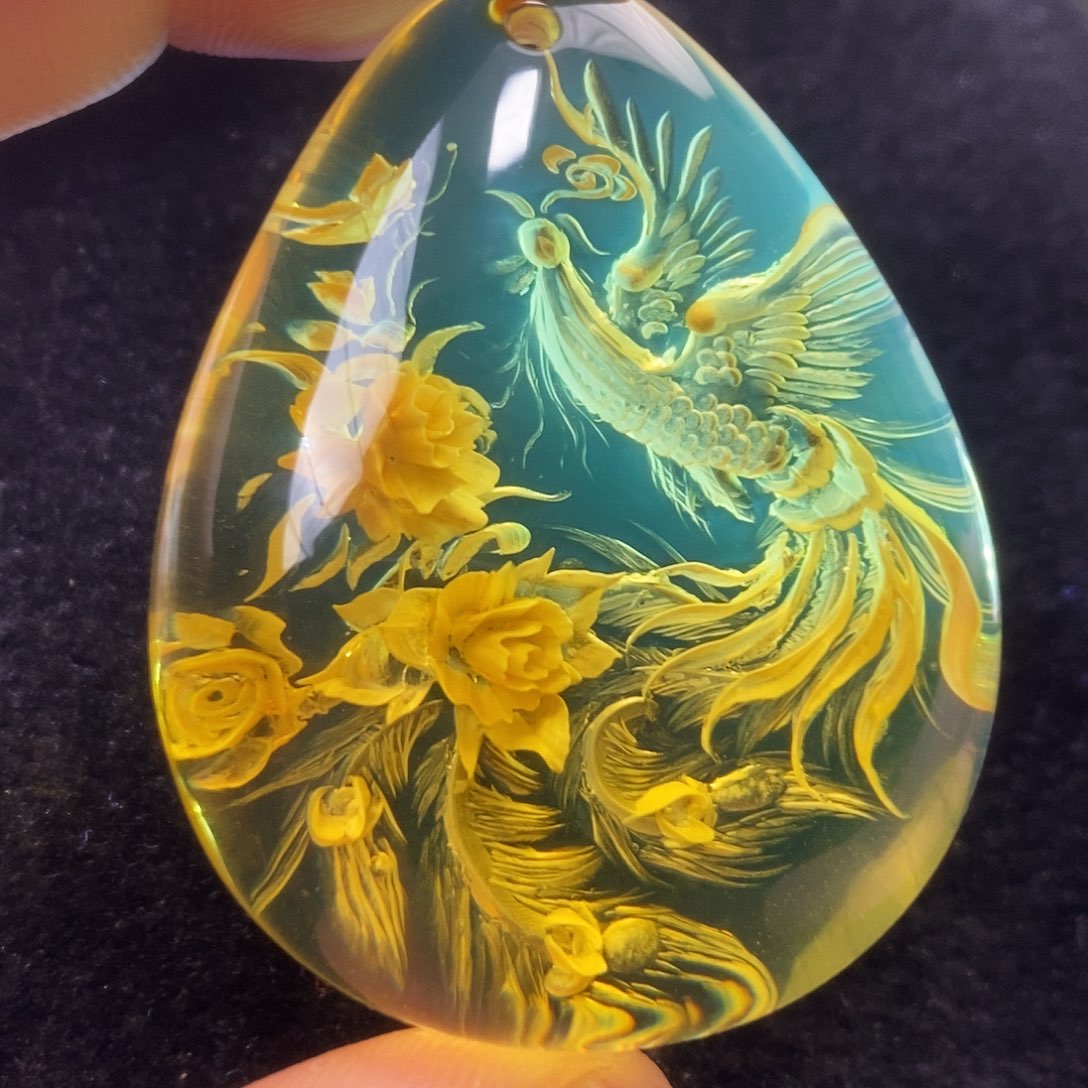 金珀未镶嵌吊坠(不含链)