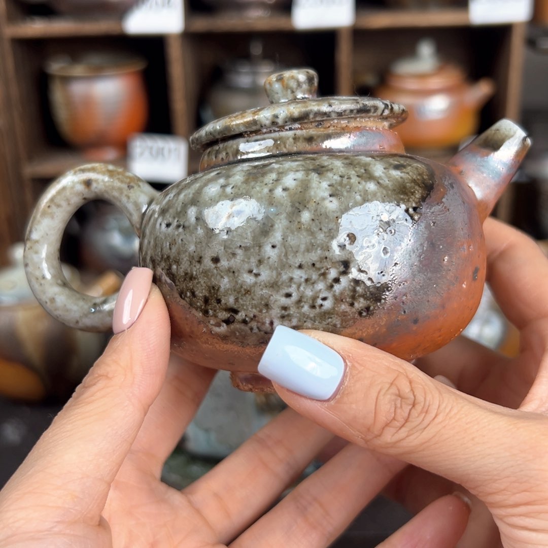 杯柴烧茶器粗陶壶