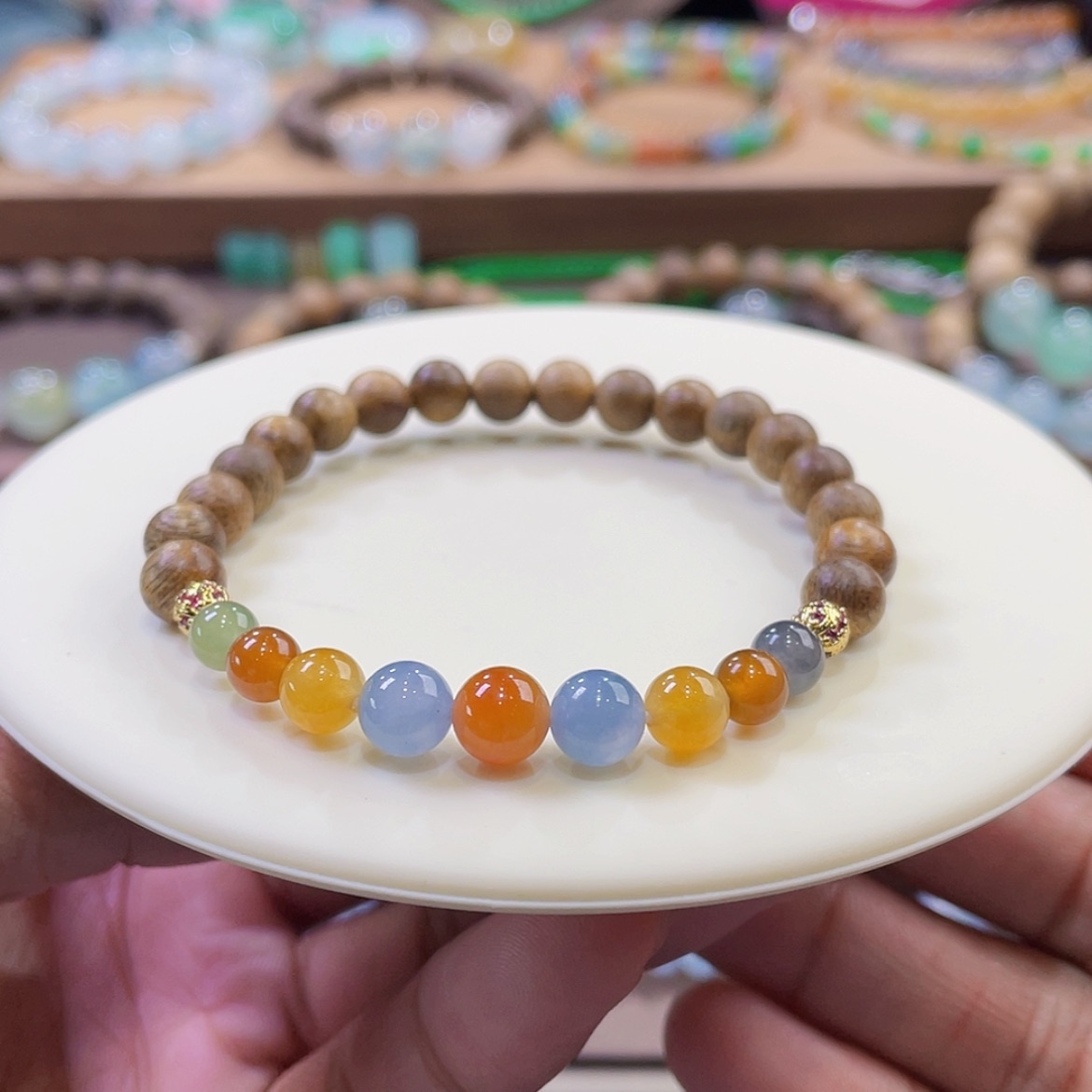 【闪购商品】翡翠颈饰未镶嵌多宝