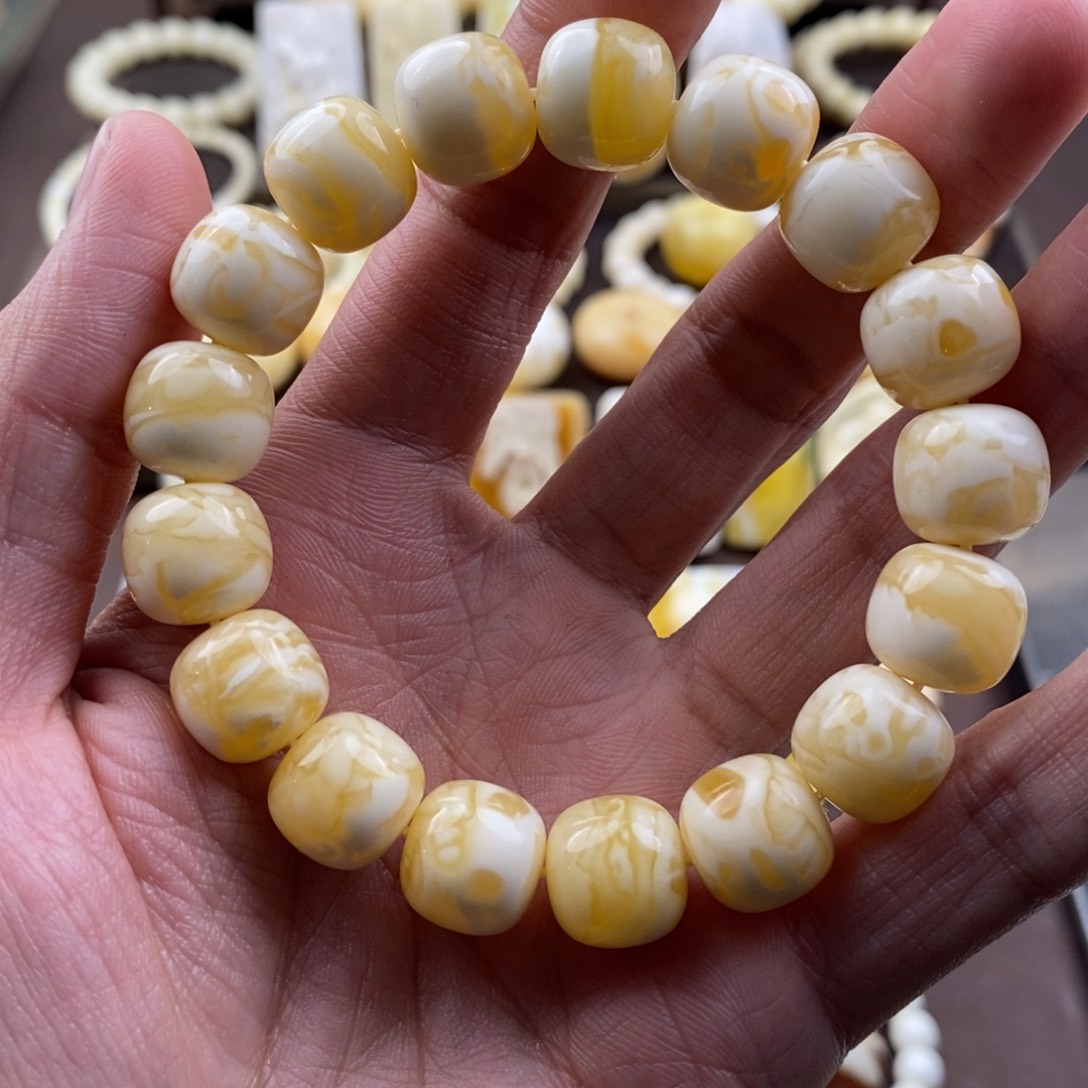 琥珀裸石未镶嵌蜜蜡吊坠项链腰链