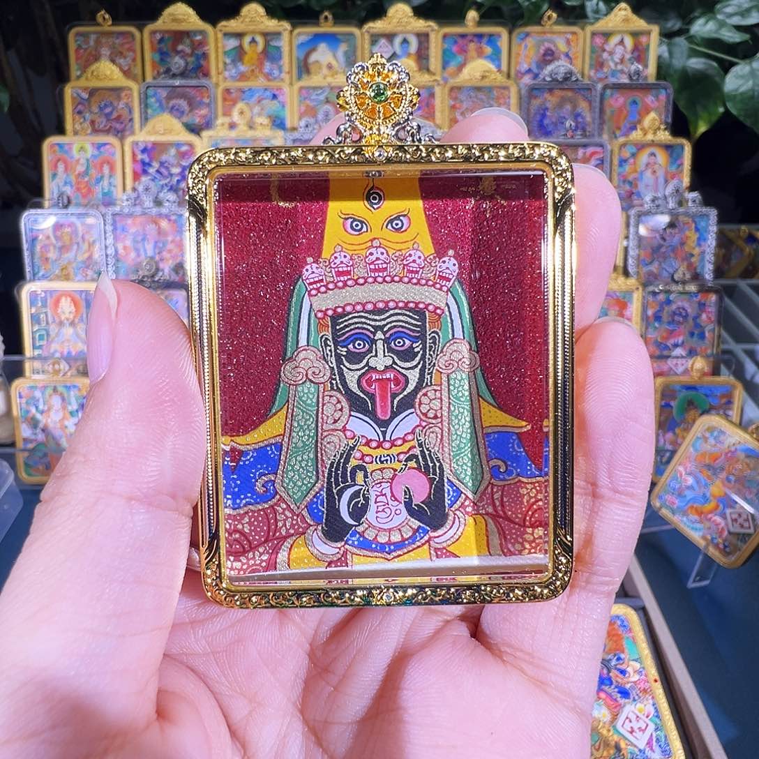 吊坠扎基拉姆热贡纯手绘唐卡