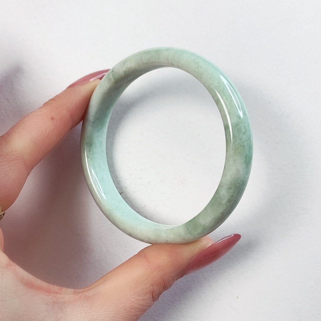 蓝田玉（蛇纹石化大理石玉）手镯未镶嵌