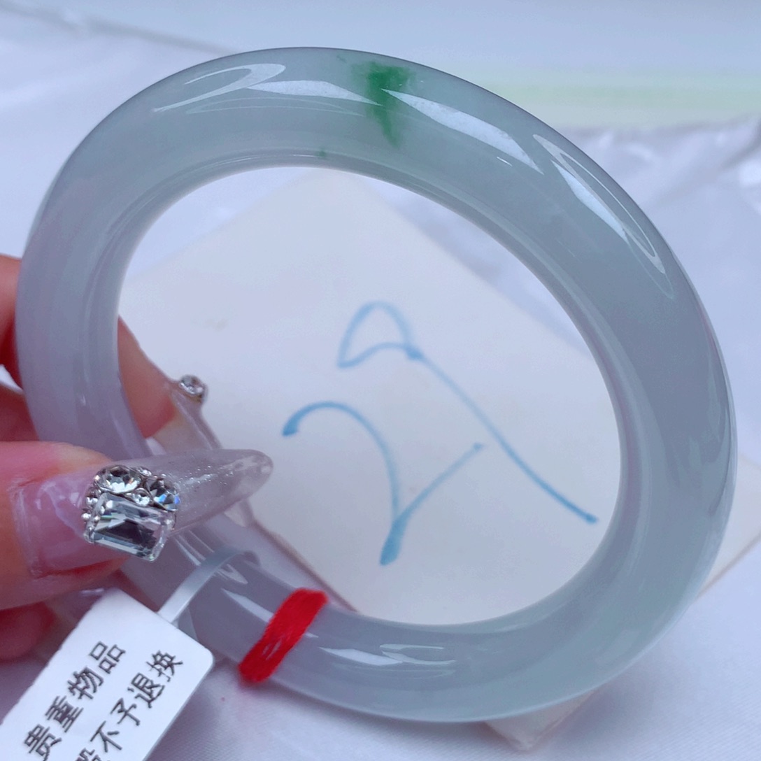 翡翠手镯未镶嵌天然缅甸翡翠A货手镯