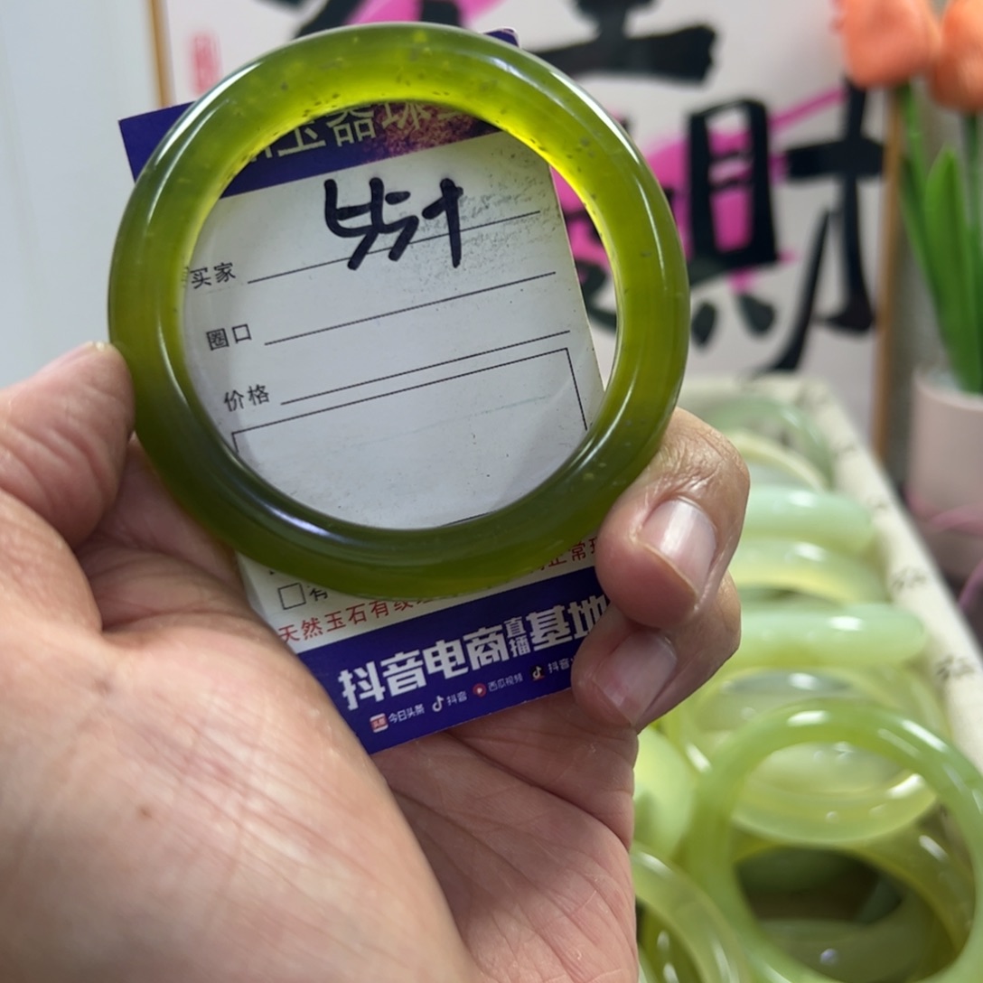 蛇纹石玉手镯未镶嵌488