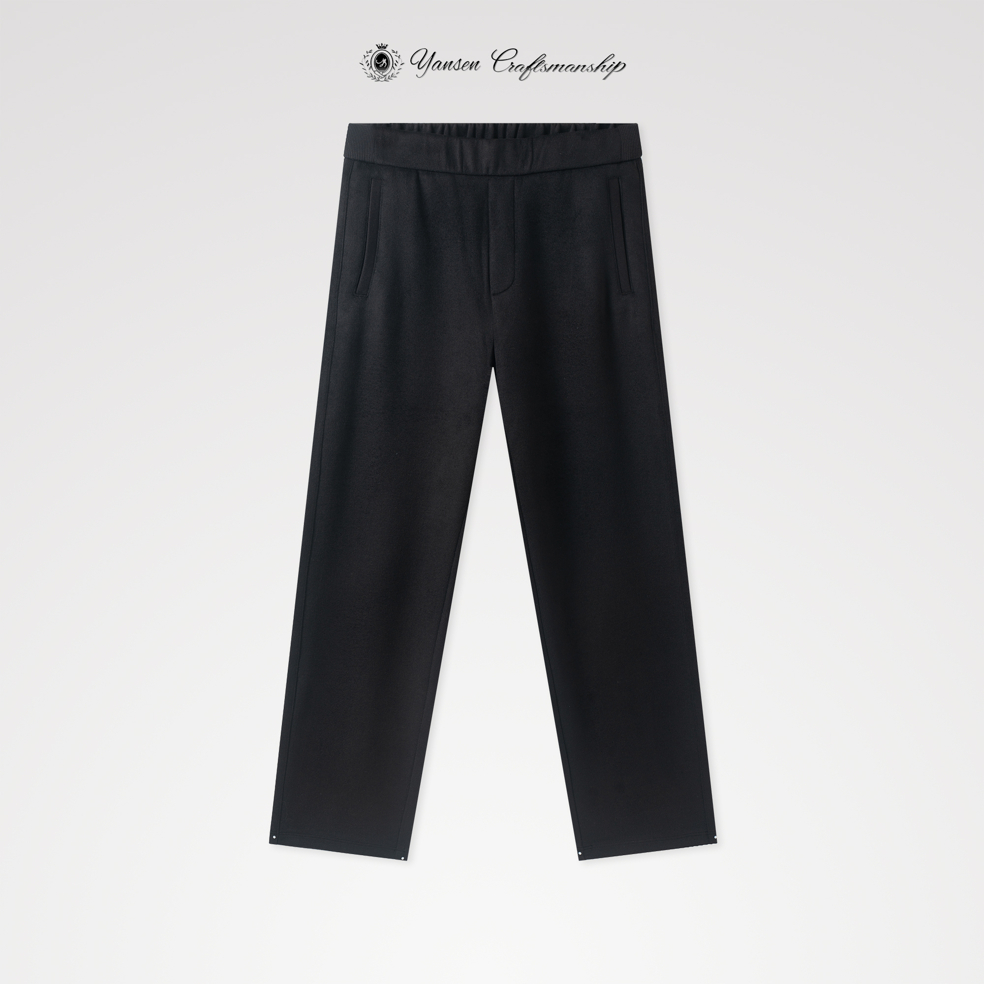 高端面料 简约时尚休闲长裤隐藏抽绳直筒休闲裤 YSB1118