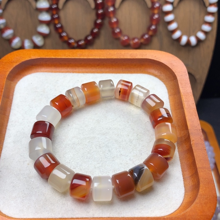 玛瑙/玉髓未镶嵌手链