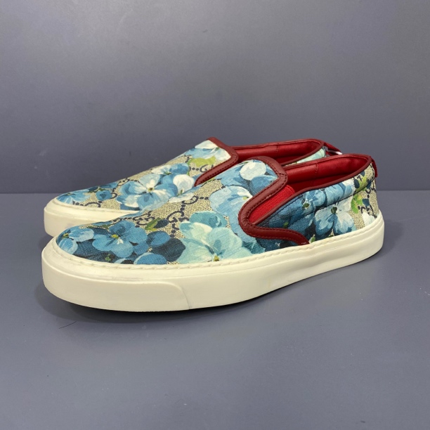 95新 GUCCI/古驰 36码 古驰Gucci 花卉一脚蹬休闲鞋穿一次准新 24