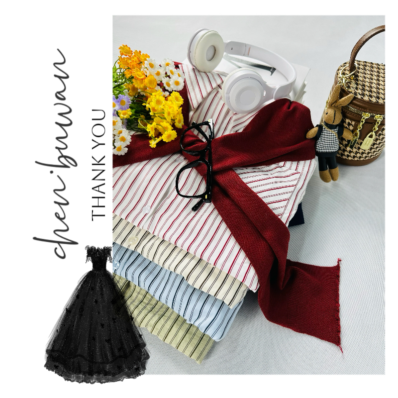 宸不婉女装百搭福利款（多拍不发货）条纹时尚衬衫