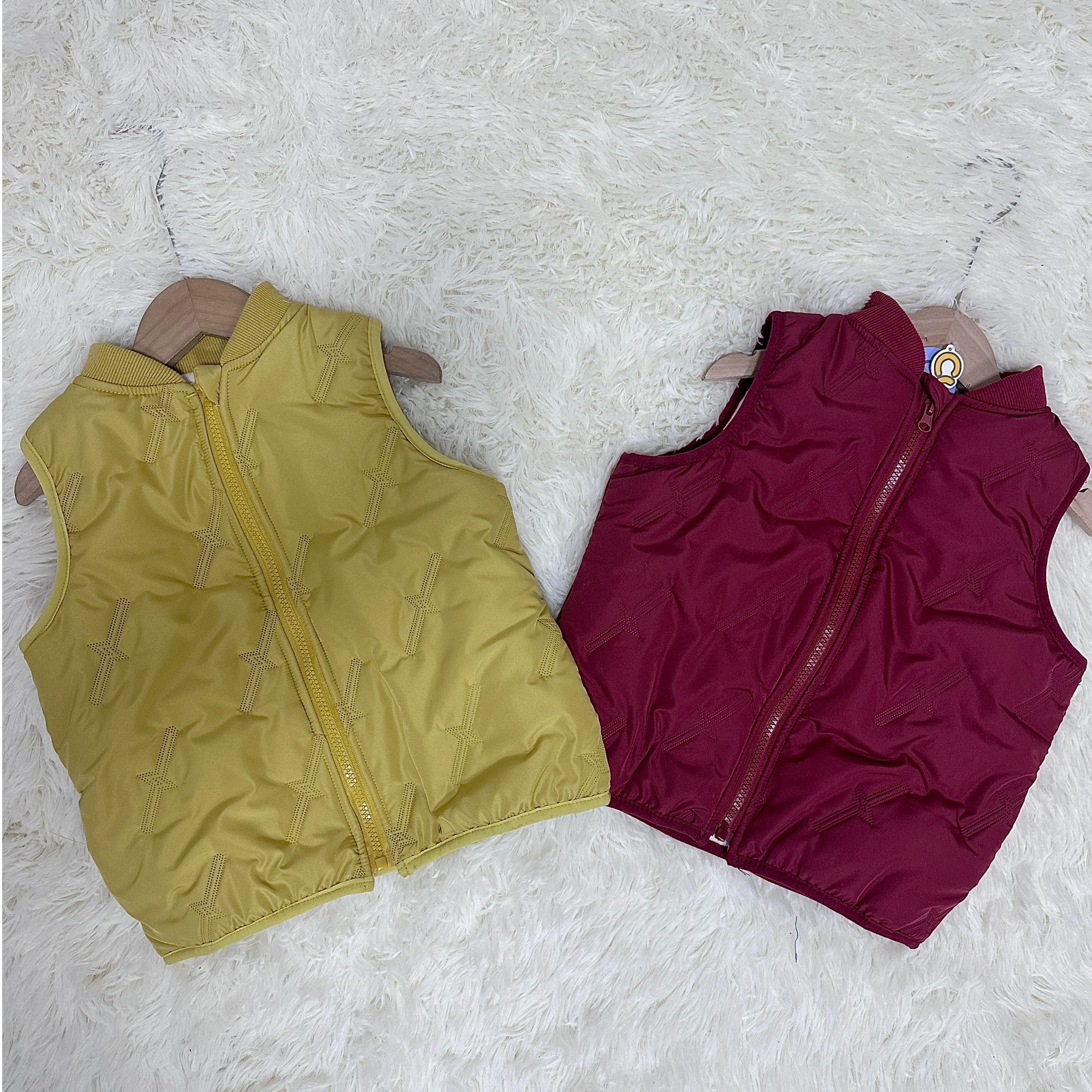 儿童马甲含羊毛蚕丝校服神器男女童拉链夹棉保暖背心坎肩外穿