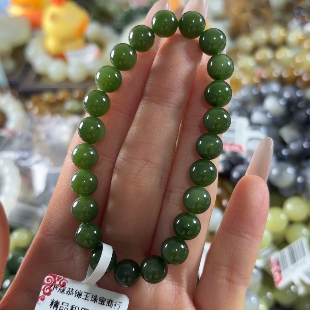 和田玉未镶嵌手串85