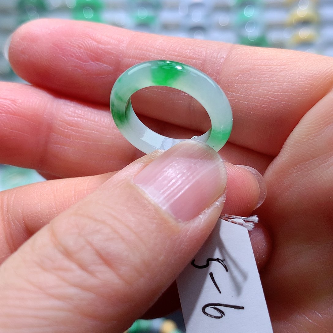 翡翠戒指未镶嵌5-6号