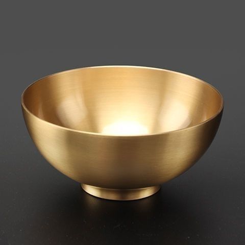 高贵优雅金色光泽精美餐具碗适合多种场合使用家用大号金色韩式