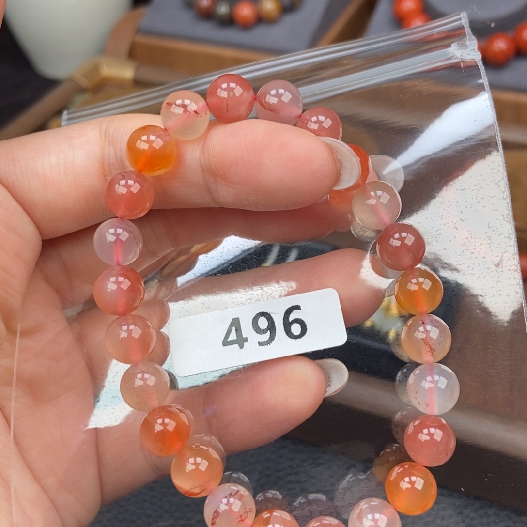 南红玛瑙未镶嵌手链