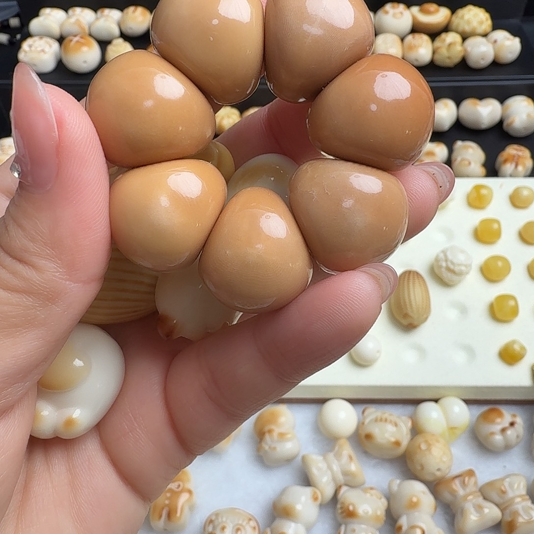 手串猴头核桃微瑕蒜瓣