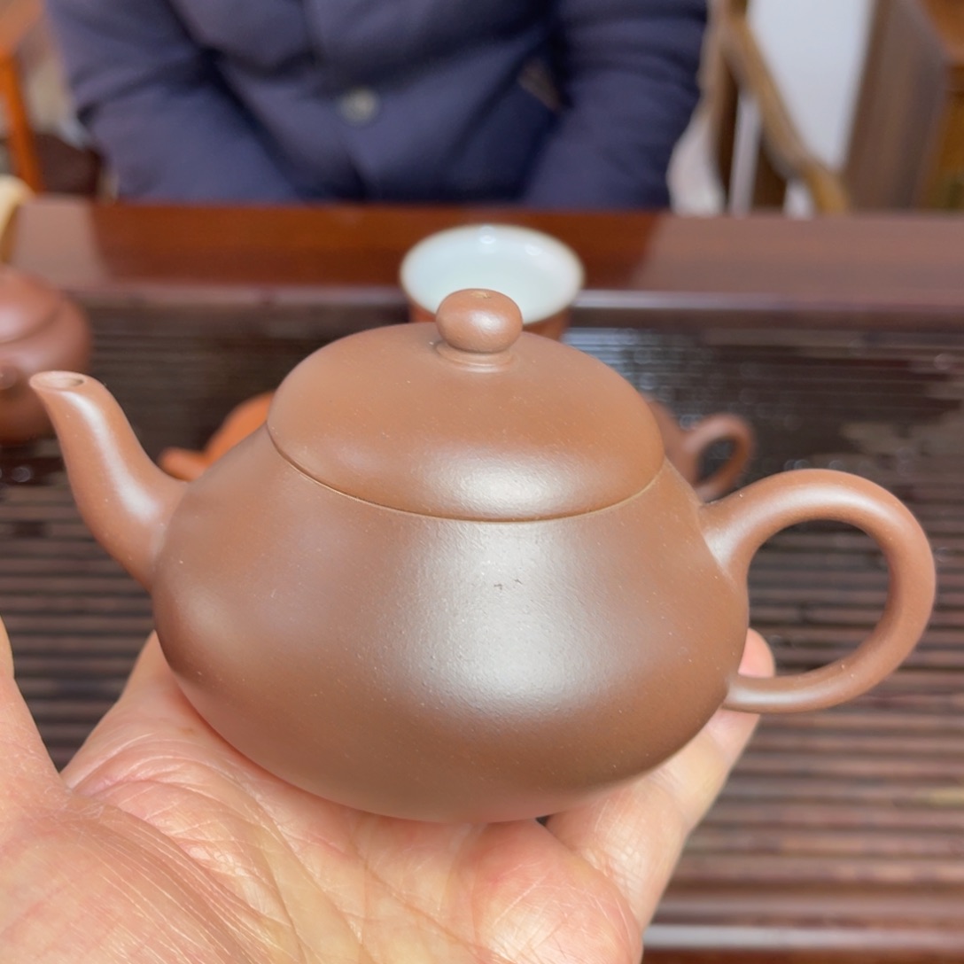 紫砂茶壶厂料拼紫君德