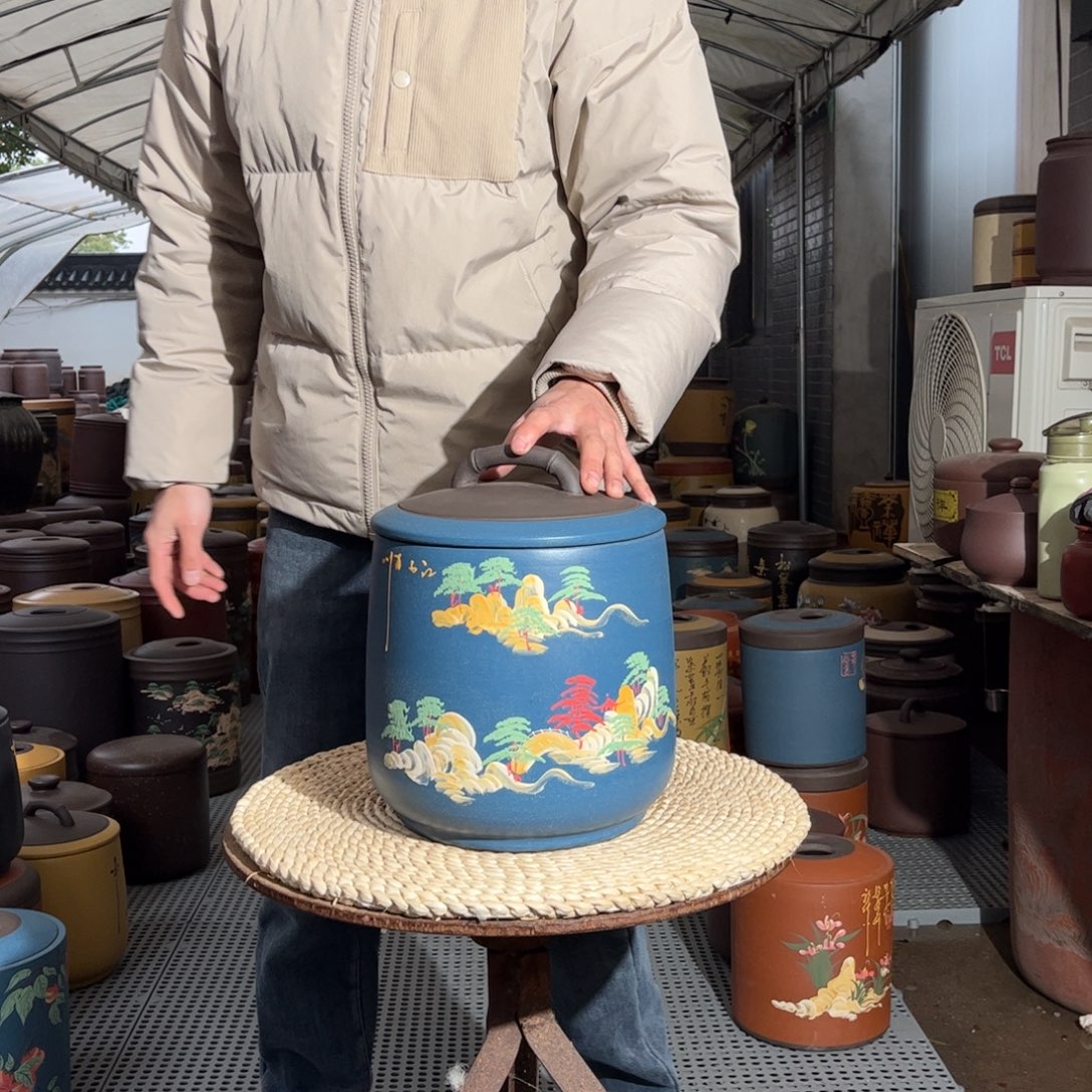 紫砂茶叶罐8 饼茶叶罐