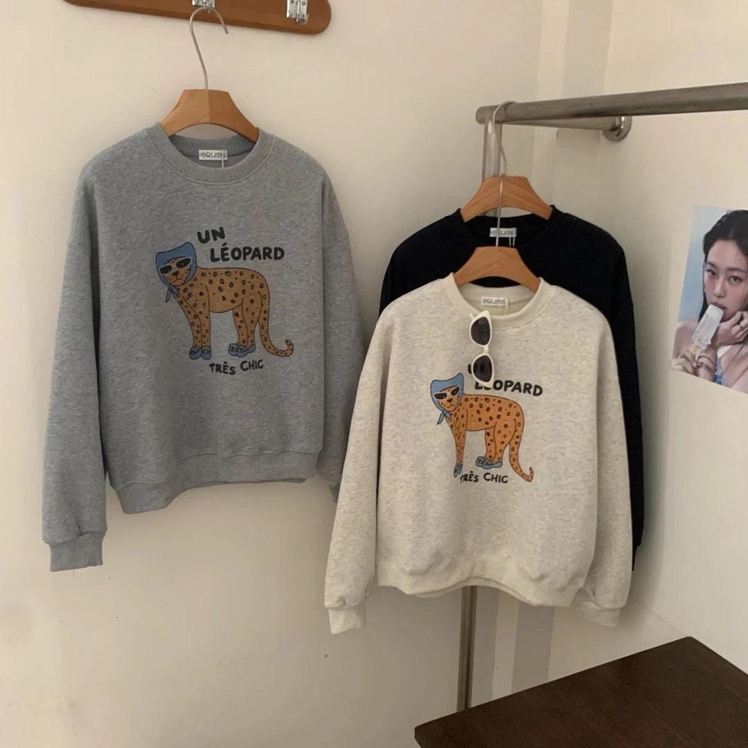 9810 冬季 金钱爆 加绒圆领卫衣