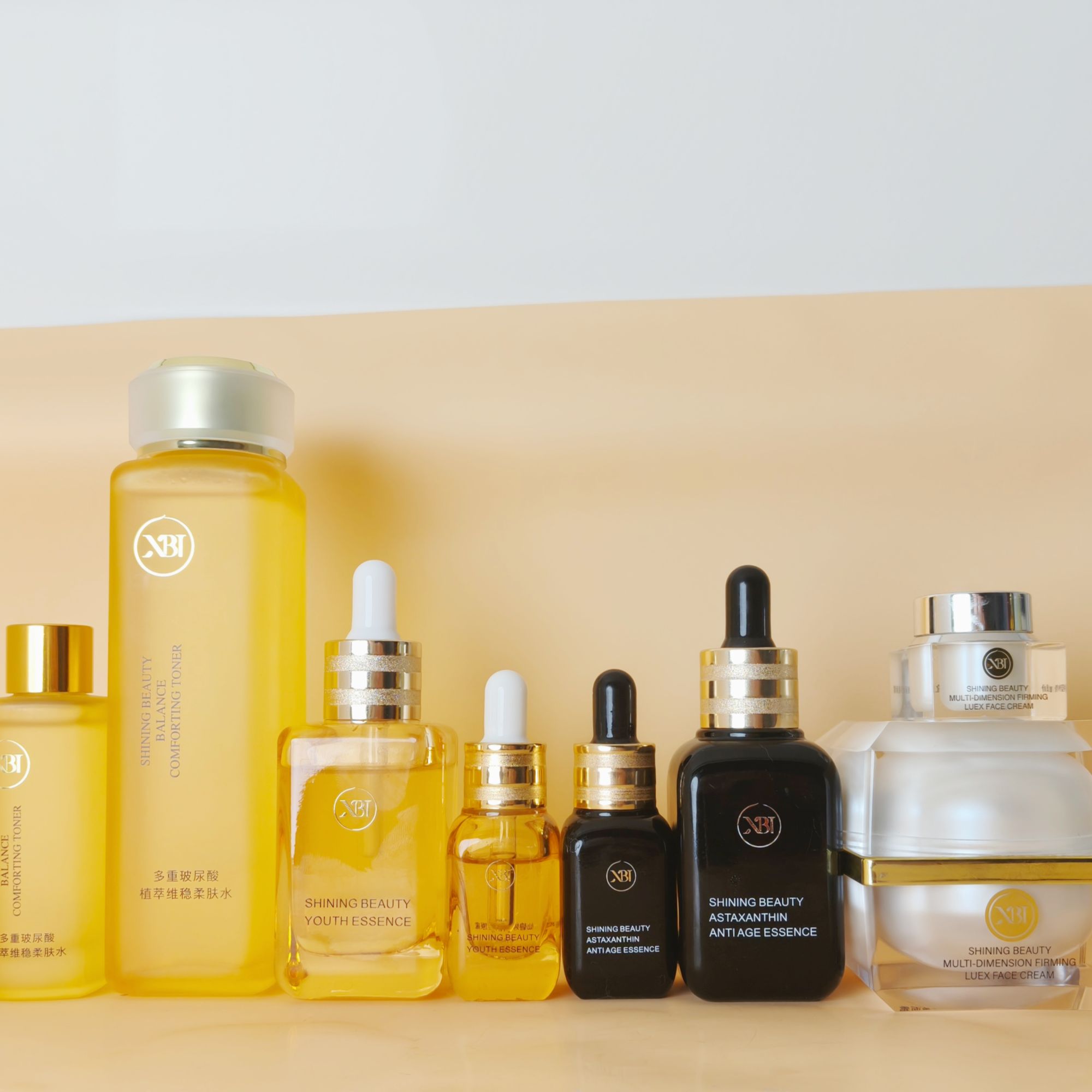 仙碧婷抗皱淡纹保湿玻尿酸滋润亮肤护理补水紧致四件套