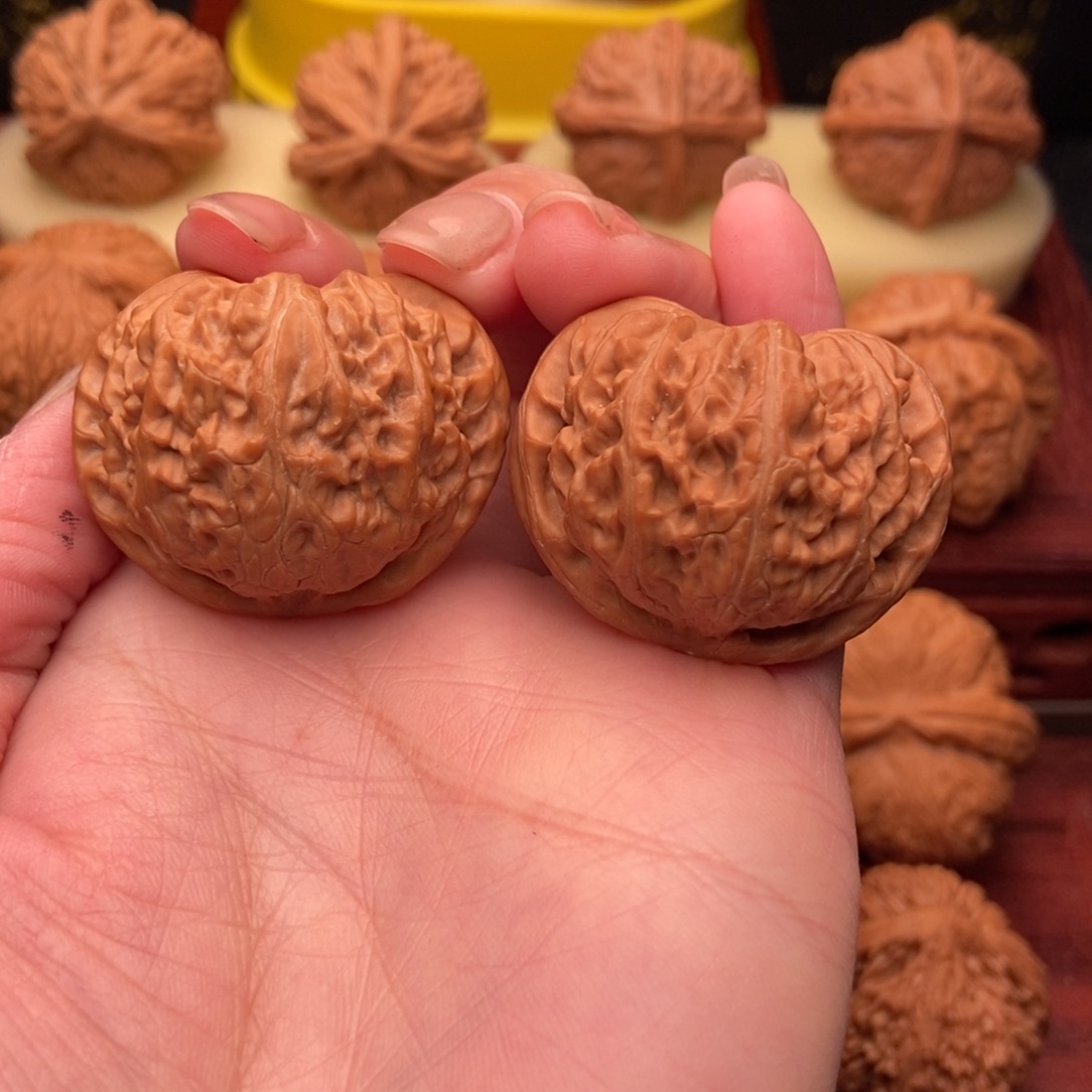 桃核把件宫灯狮子头39