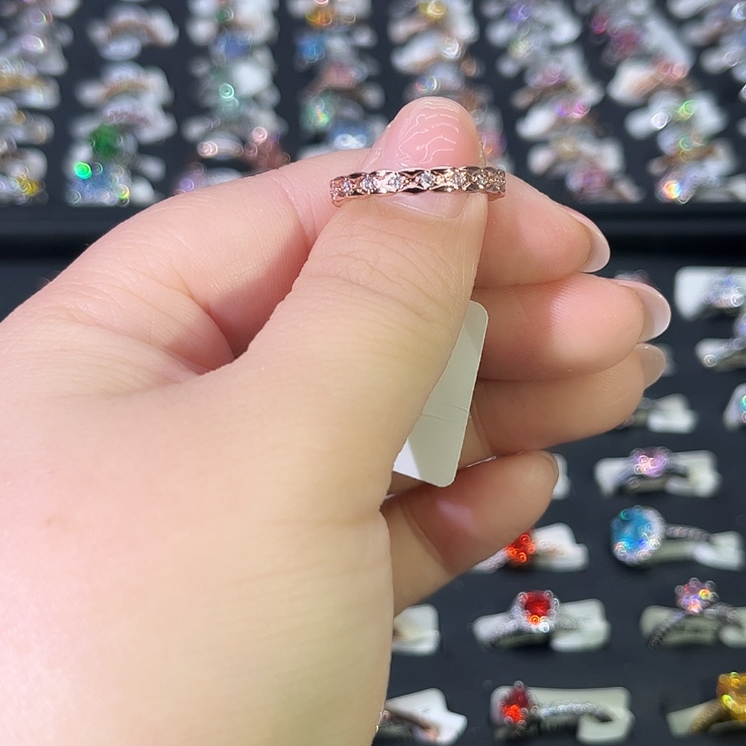 莫桑石非金属SH K枚棱形格排戒-14