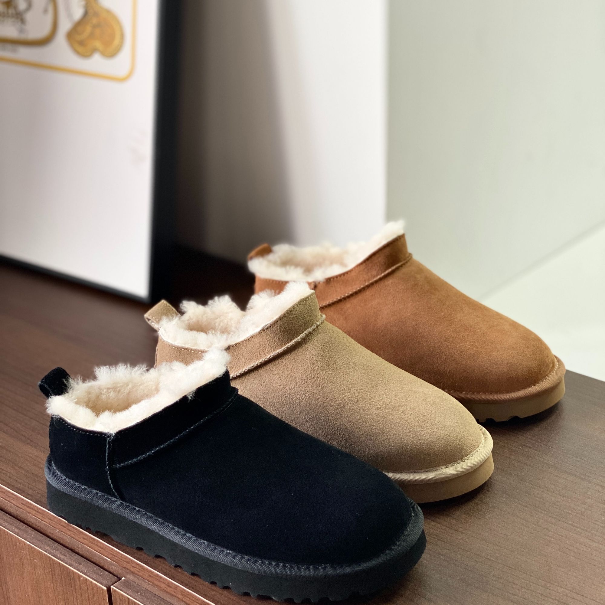 UWARPUGG经典mini羊毛雪地靴JF3819