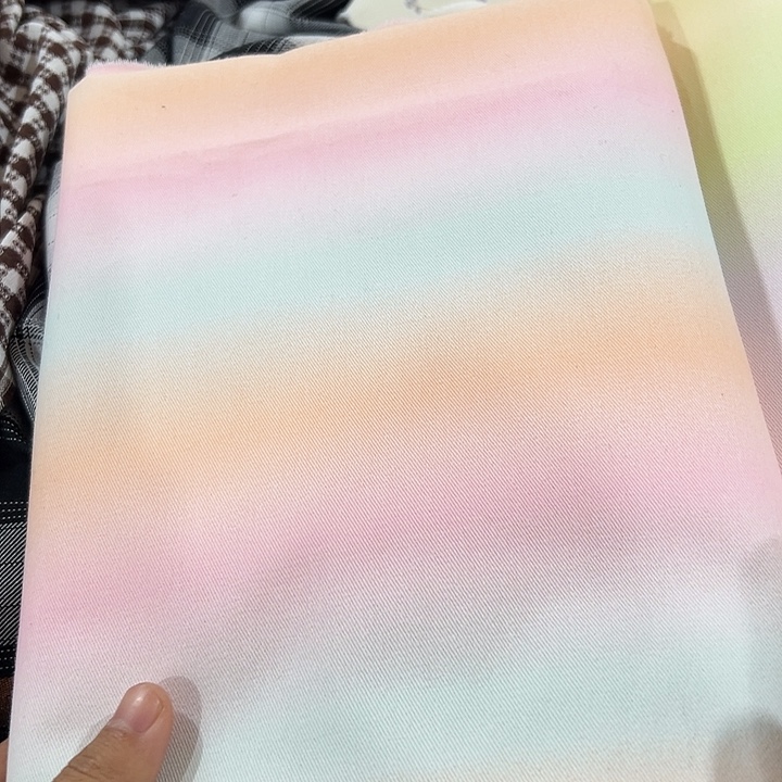 ~***g无纺布全棉纱卡彩色扎染2m