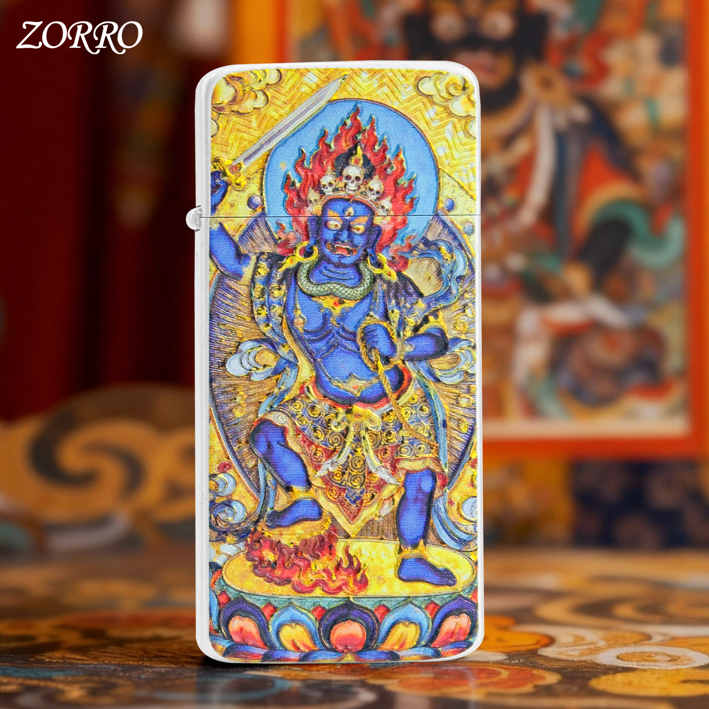 佐罗二代银拉丝3D叠高大黑天创意生日收藏防风打火机新款