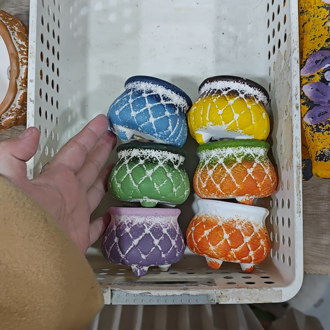 红陶吸水透气的白陶花盆凑满12发货