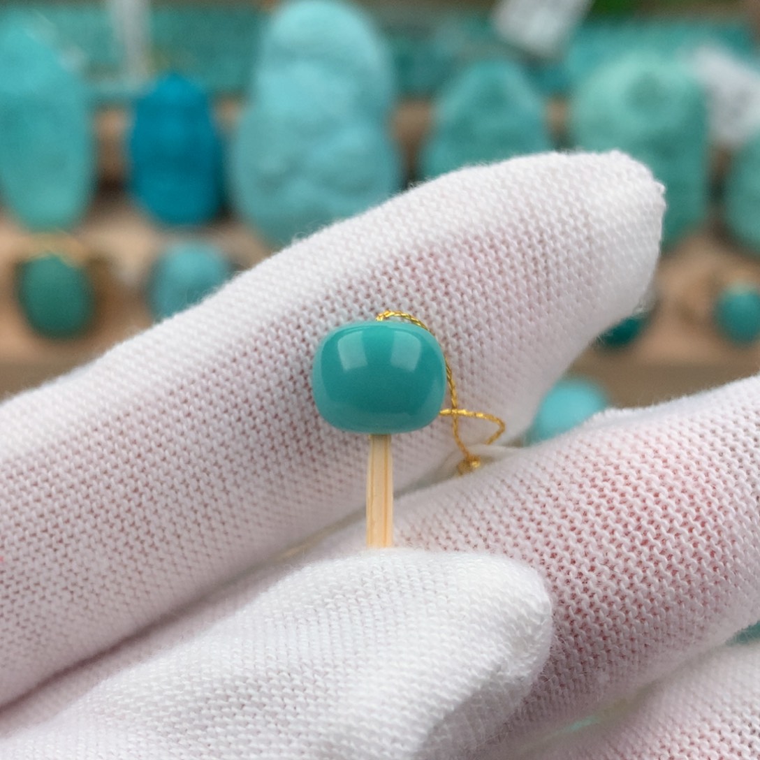 绿松石配饰未镶嵌卡8.3*7.3