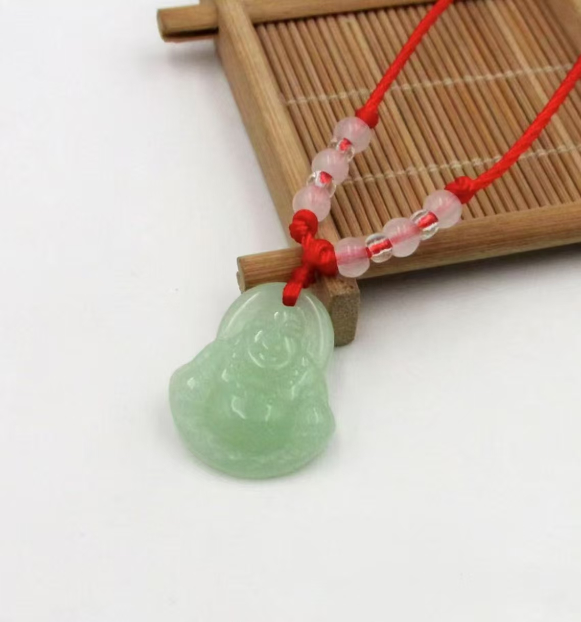 时尚缅风美人翠色弥勒佛